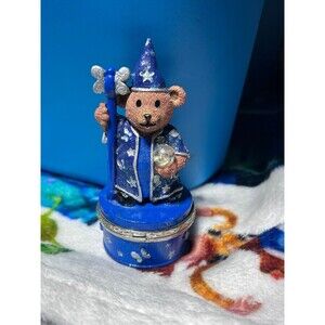 Wizard bear trinket box